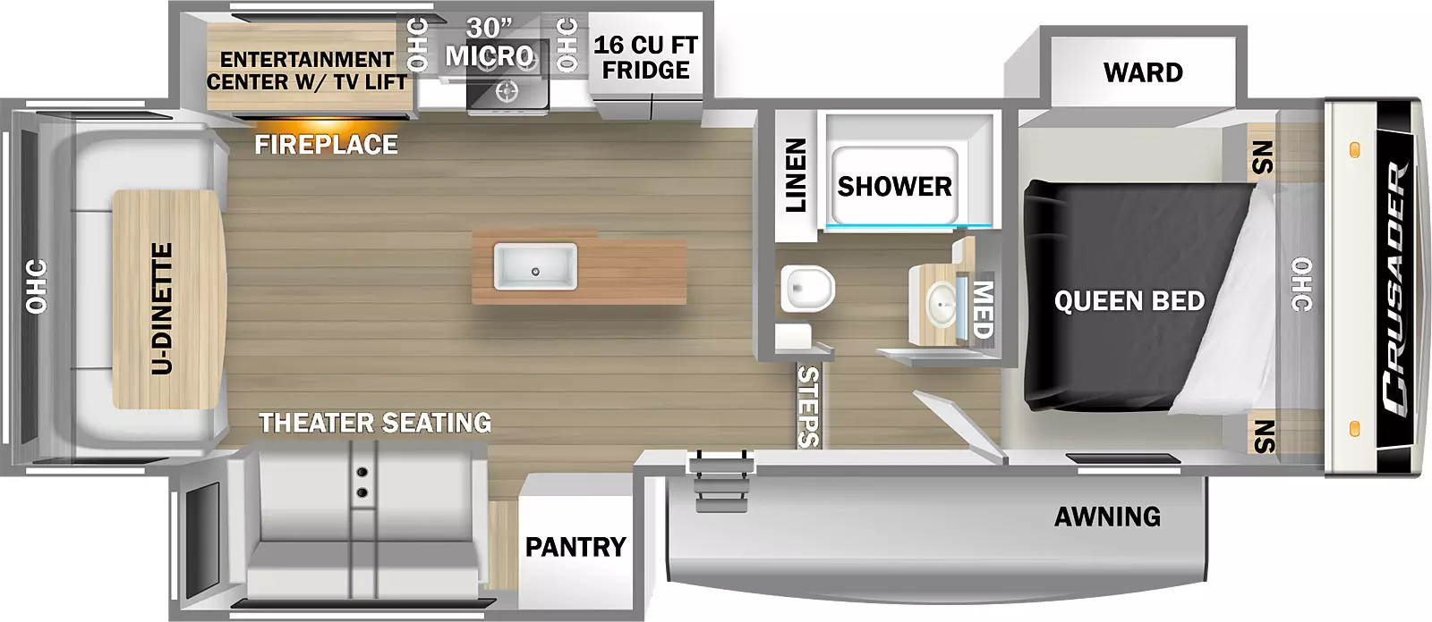 Crusader 260RDD - DSO Floorplan