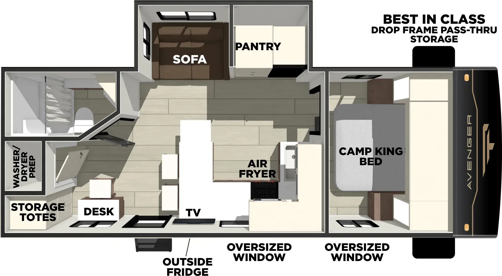 Avenger 25MKO Floorplan