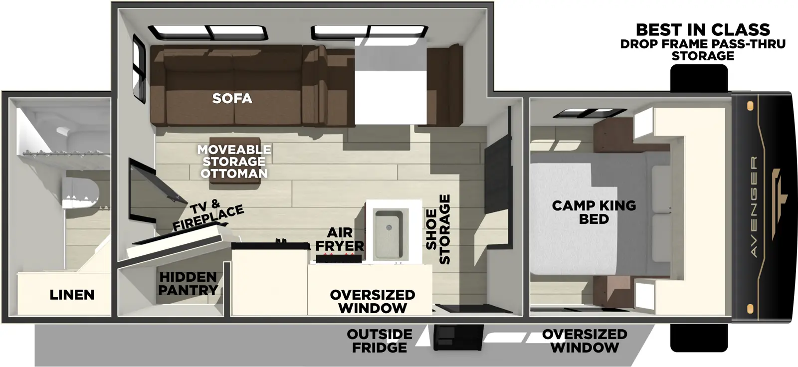 Avenger 25RBS Floorplan