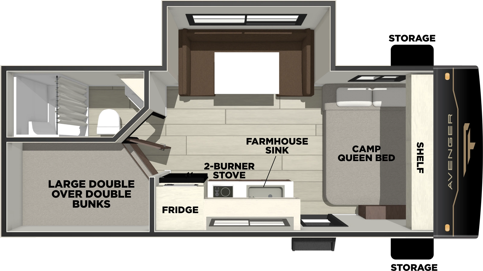 Avenger 18DBS Floorplan